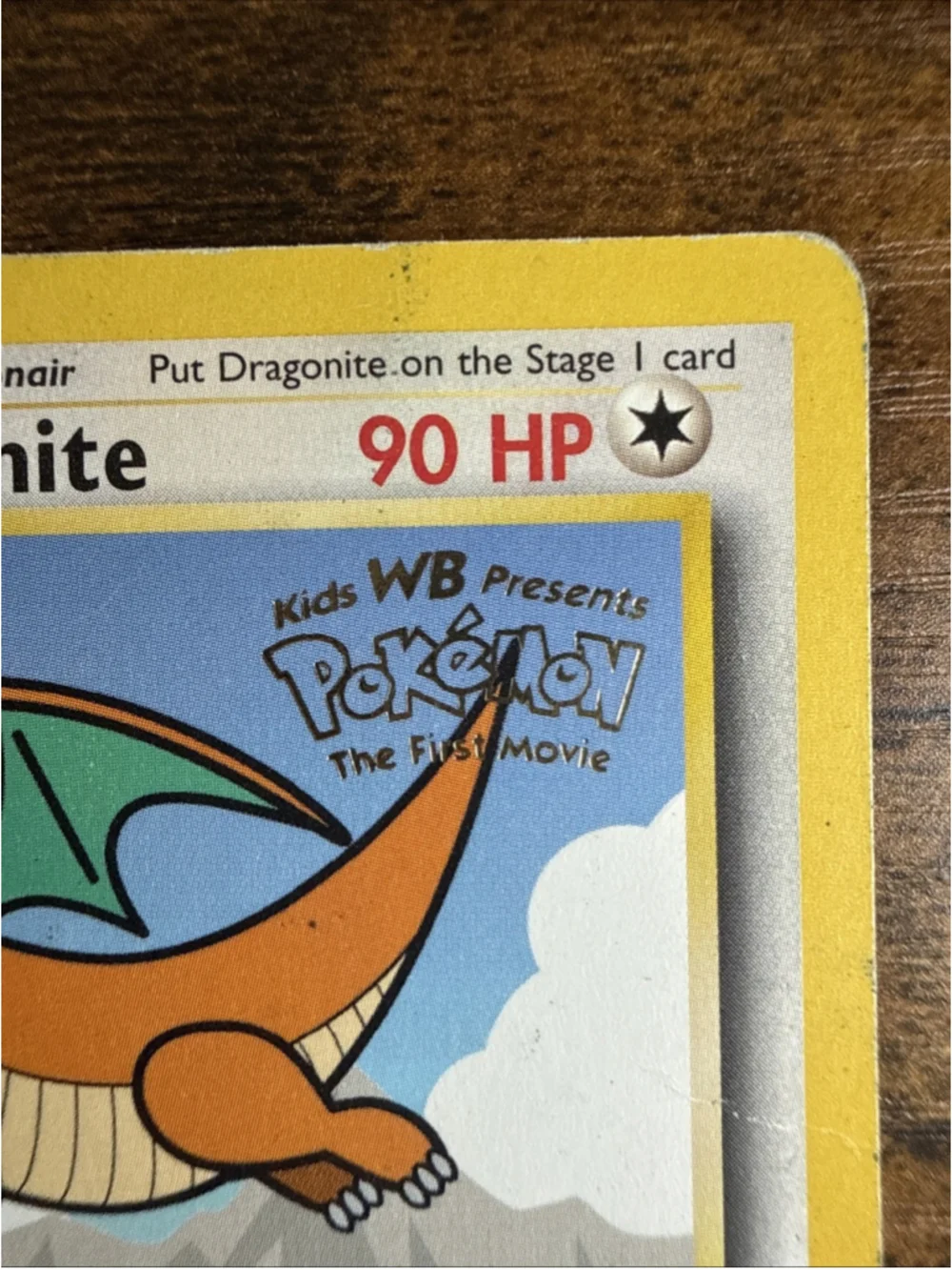 Pokémon TCG Dragonite #5 Black Star Promo, WB the First Movie, Stamped Card E